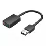 Vention 2 prievadų USB išorinė garso plokštė 0,15 m Juoda 2.1 kanalai 16 bit