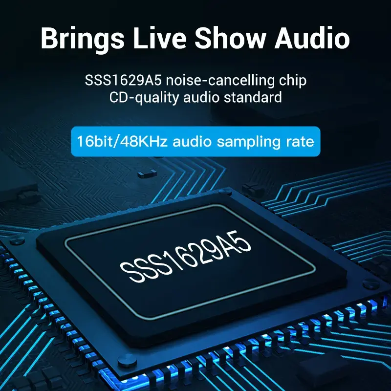 Vention USB 2.0 išorinis stereo garso adapteris su garsumo valdymu 0,15 m juodas ABS
