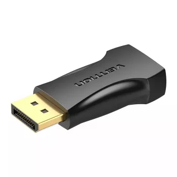 Vientis HDMI adapteris DisplayPort į HDMI Vention HBOB0, DisplayPort (vyriškas) į HDMI (moteriškas), juodas, auksuoti kontaktai