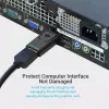 Vention HBKB0 adapteris DisplayPort į HDMI – DP (vyras) į HDMI (moteris), juodas, auksuoti kontaktai