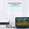 Vention HBKB0 adapteris DisplayPort į HDMI – DP (vyras) į HDMI (moteris), juodas, auksuoti kontaktai