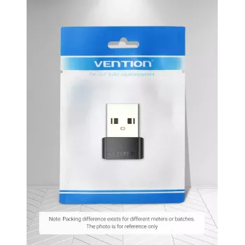 USB adapteris Vention CDWB0 USB 2.0 kištukas (USB-A) į lizdą (USB-C) juodas PVC