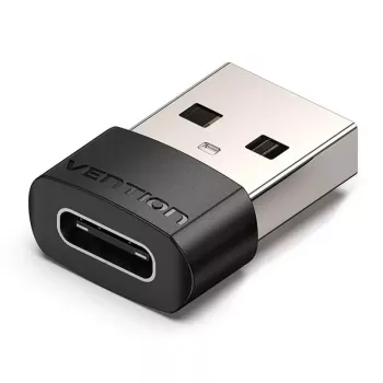 USB adapteris Vention CDWB0 USB 2.0 kištukas (USB-A) į lizdą (USB-C) juodas PVC