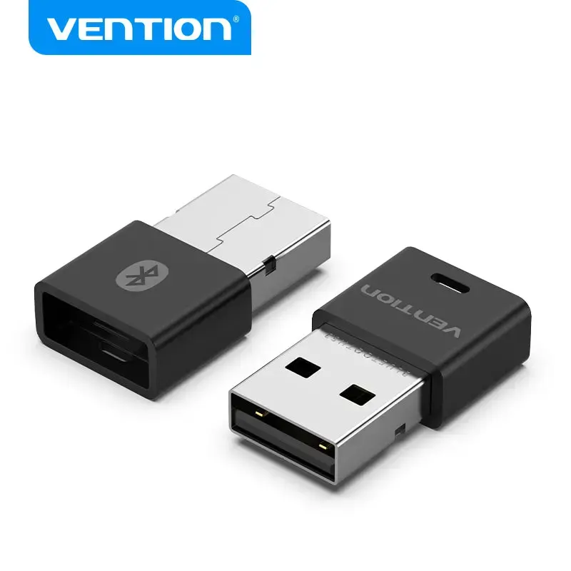 USB Bluetooth tinklo adapteris Vention NAHB0 — belaidis USB pagrindinis įrenginys, Bluetooth sąsaja, juoda