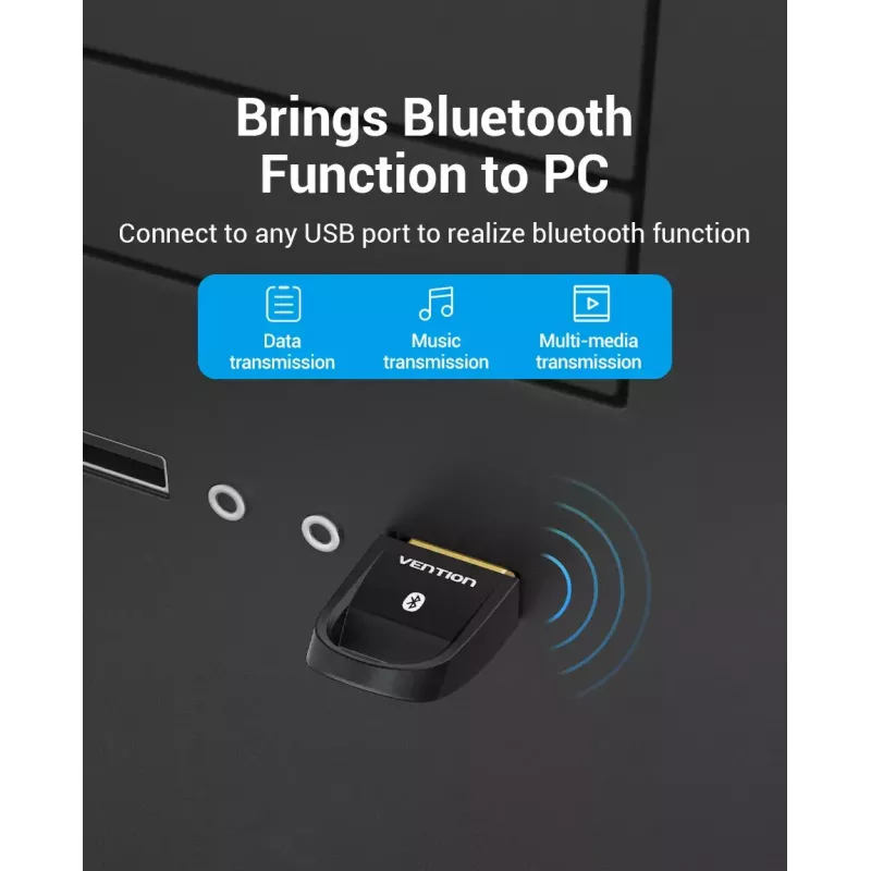 USB Bluetooth 5.0 adapteris Vention CDSB0 juodas