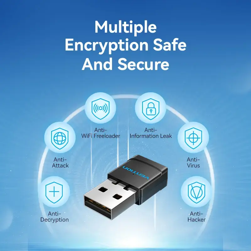 Vention KDSB0 Wi-Fi adapteris su USB, dviejų dažnių 2,4G/5G