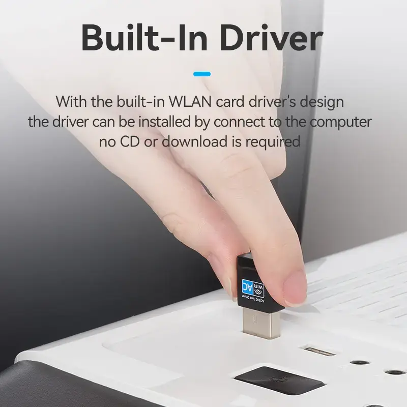 Vention KDSB0 Wi-Fi adapteris su USB, dviejų dažnių 2,4G/5G