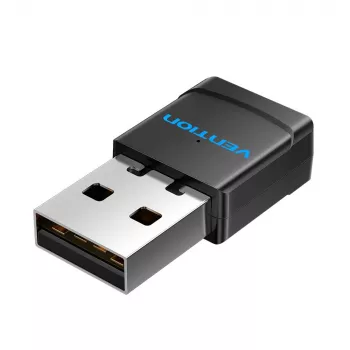Vention USB Wi-Fi Dual Band adapteris 2,4G/5G juodas belaidis USB 433 Mbit/s