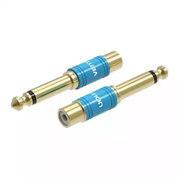 Garso adapteris Vention VDD-C03 – 6,5 mm (kištukas) į RCA (lizdas), auksuoti kontaktai, mėlynas