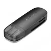 Vention 2-in-1 USB 3.0 A kortelių skaitytuvas SD+TF, USB 3.2 Gen 1, 5000 Mbit/s, juodas