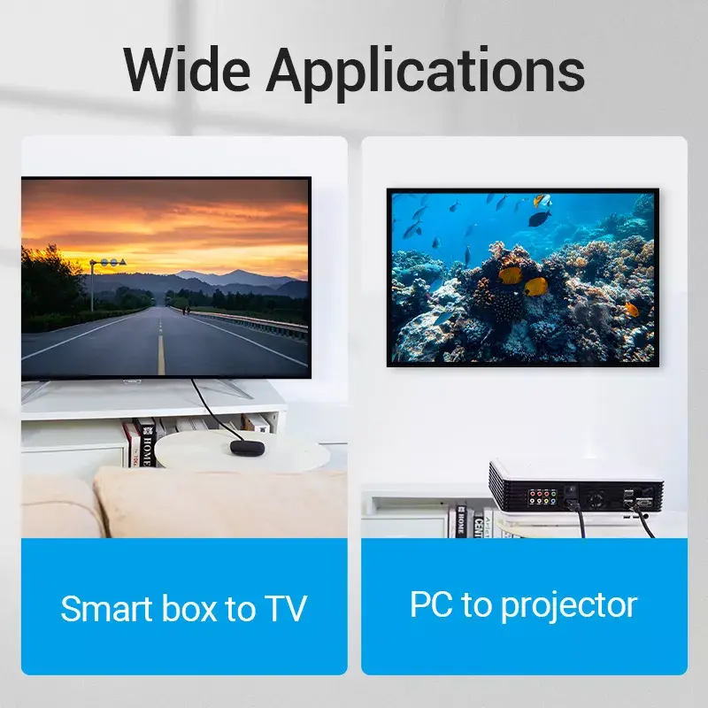 Vention 8K HDMI laidas 2 m juodas 48 Gbit/s HDMI 2.1