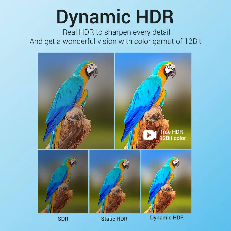 Vention 8K HDMI laidas 2 m juodas 48 Gbit/s HDMI 2.1