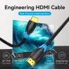 HDMI kabelis Vention 1 m juodas 18 Gbit/s 2.0