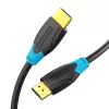 HDMI kabelis Vention 2 m, HDMI 2.0, 18 Gbit/s, 4K@60Hz, HDR, ARC, Ethernet, juodas
