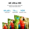 HDMI kabelis Vention 2 m, HDMI 2.0, 18 Gbit/s, 4K@60Hz, HDR, ARC, Ethernet, juodas