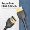Vention nešiojamas HDMI laidas 0,5 m juodas HDMI 2.0 18 Gbit/s