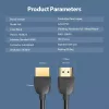 Vention nešiojamas HDMI laidas 1 m juodas 2.0 18 Gbit/s