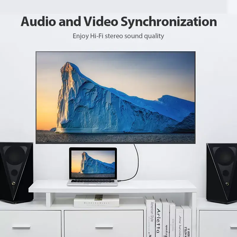 Vention nešiojamas HDMI laidas 1 m juodas 2.0 18 Gbit/s