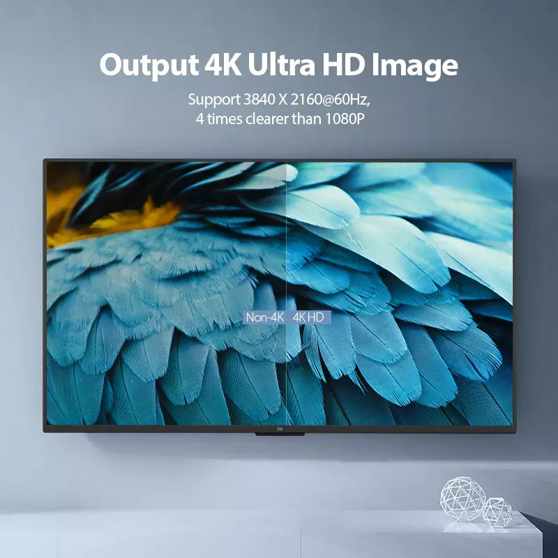 Vention nešiojamas HDMI laidas 1 m juodas 2.0 18 Gbit/s