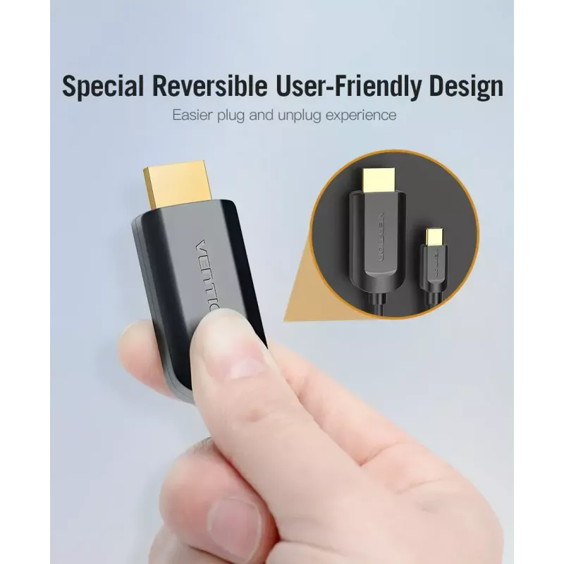 Vention Type-C į HDMI laidas 2 m juodas USB Type-C HDMI
