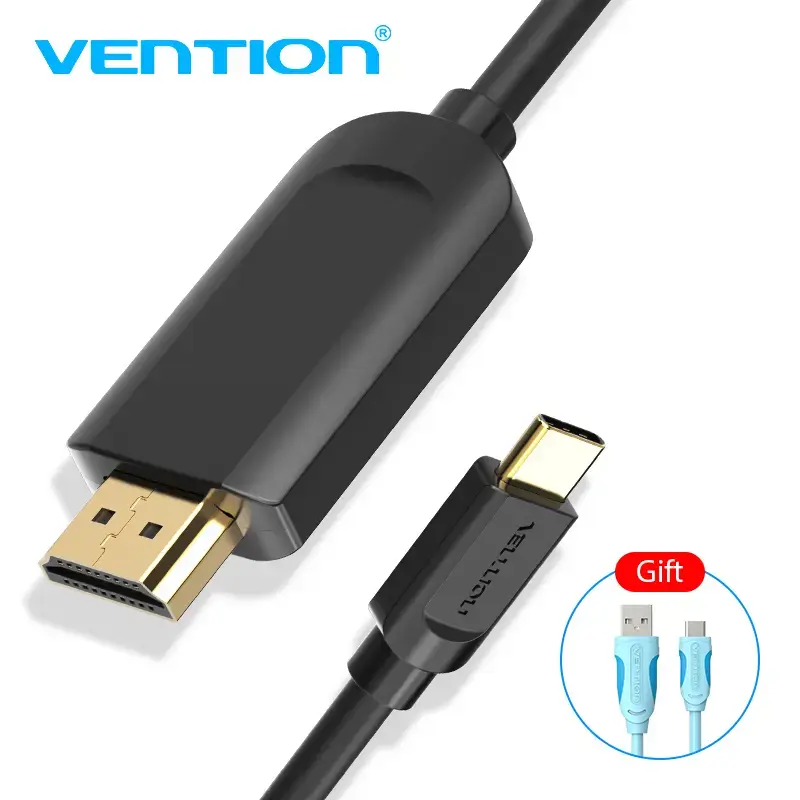 Vention Type-C į HDMI laidas 2 m juodas USB Type-C HDMI
