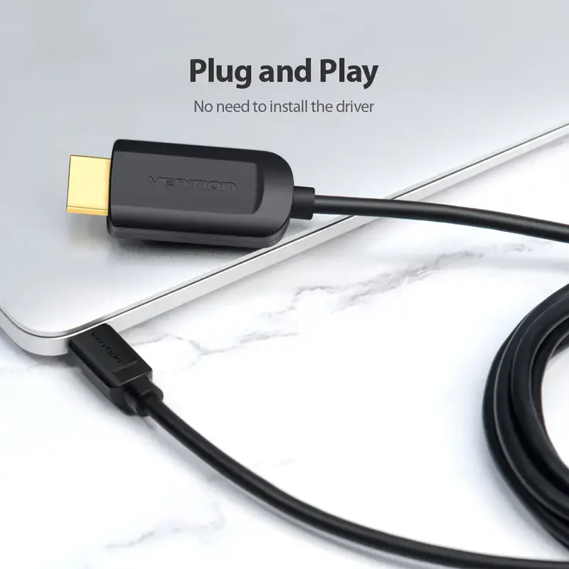 Vention Type-C į HDMI laidas 2 m juodas USB Type-C HDMI