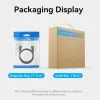 Vienos lizdo DisplayPort kabelis VYRIŠKAS-VYRIŠKAS Vention 1,5 m, 4K HD, juodas, 6 mm skersmens