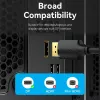 Vienos lizdo DisplayPort kabelis VYRIŠKAS-VYRIŠKAS Vention 1,5 m, 4K HD, juodas, 6 mm skersmens