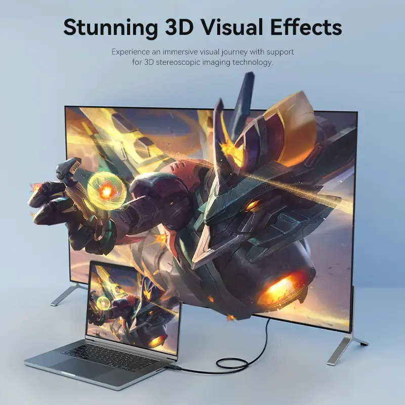 Vienos lizdo DisplayPort kabelis VYRIŠKAS-VYRIŠKAS Vention 1,5 m, 4K HD, juodas, 6 mm skersmens