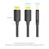 DisplayPort kabelis Vention HAKBJ 5 m, DisplayPort į DisplayPort, juodas