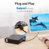 Vieno galo DisplayPort į DVI laidas Vention HAFBH — DisplayPort → DVI, 1 m, juodas, 5,2 mm