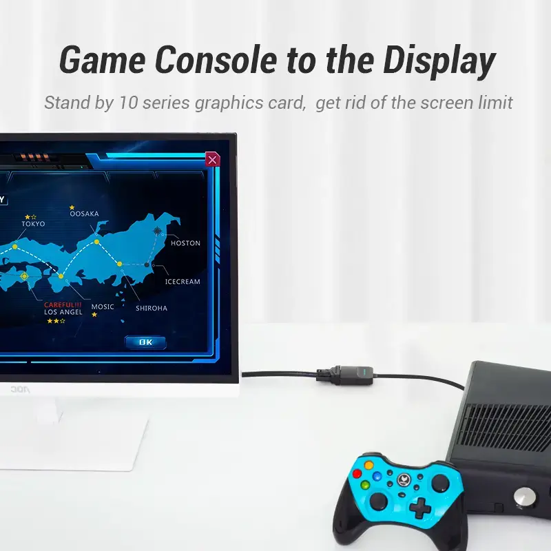 Vention Flat HDMI į VGA keitiklis 0,15 m juodas VGA D-Sub HDMI Type A