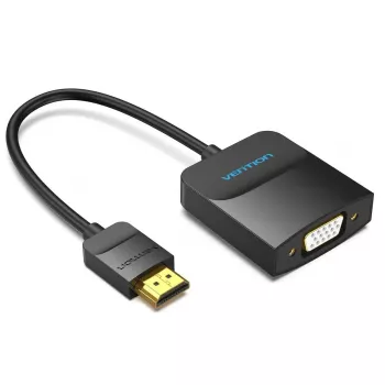 Vention HDMI į VGA keitiklis 0,15M juodas HDMI A tipo VGA