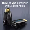 HDMI į VGA keitiklis Vention AIDB0 1080p Juodas
