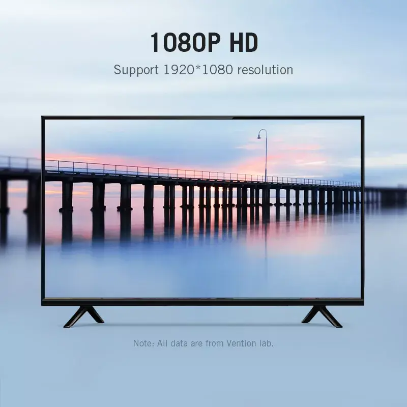 HDMI į VGA keitiklis Vention AIDB0 1080p Juodas