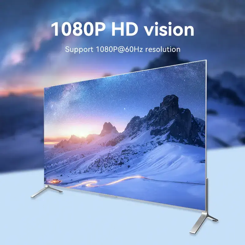 Vienos krypties HDMI į VGA keitiklis Vention 0,15 m juodas