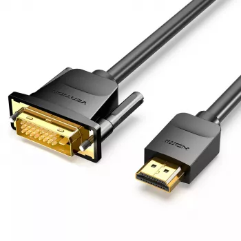 Vention HDMI į DVI laidas 1,5 m juodas HDMI A tipo DVI-D