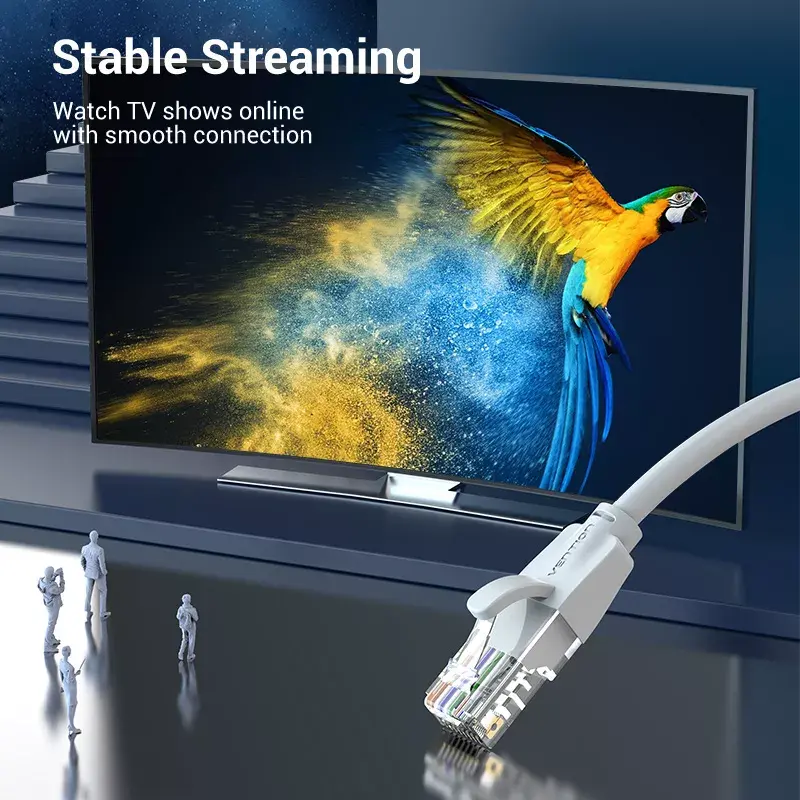 Vieno tinklo kabelis Vention Cat.6 UTP Patch Cable RJ-45 5M Pilka