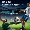 Vention 2 prievadų dvikryptis 8K HDMI jungiklis AKPH0, HDMI 2.1, 7680×4320@60Hz, USB-C maitinimas, aliuminis, pilkas