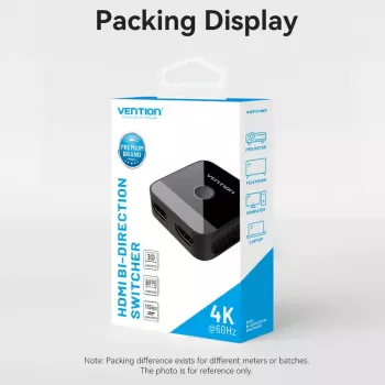 HDMI 2 prievadų bi-kryptis 4K perjungiklis Vention AKOB0