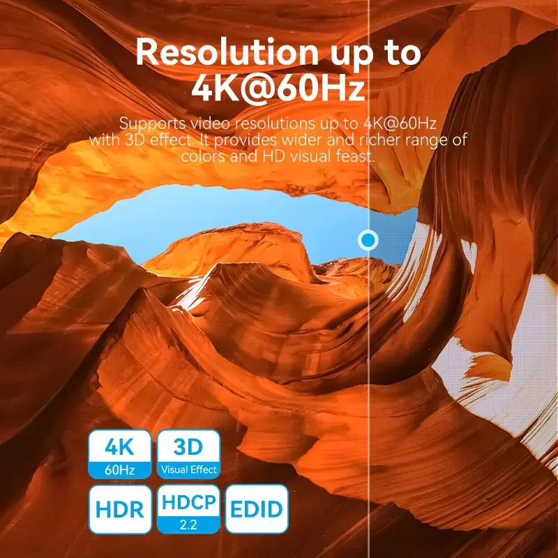 HDMI 2 prievadų bi-kryptis 4K perjungiklis Vention AKOB0
