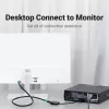 VGA į HDMI keitiklis Vention 0,15 m juodas VGA HDMI Micro USB garsas