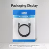 Vention USB 2.0 A (vyriškas) į C (vyriškas) 3A laidas 0,25 m juodas