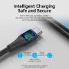 Vention USB 2.0 A (vyriškas) į C (vyriškas) 3A laidas 0,25 m juodas