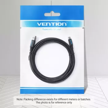 Vention USB 2.0 A vyriškas į C vyriškas 3A laidas 0,5 m juodas