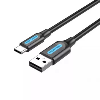 Vention USB 2.0 A vyriškas į C vyriškas 3A laidas 0,5 m juodas