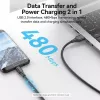 Vention USB 2.0 A (vyriškas) į Micro-B (vyriškas) 2A kabelis 2 m juodos spalvos