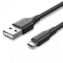 Vention USB 2.0 A (vyriškas) į Micro-B (vyriškas) 2A kabelis 2 m juodos spalvos