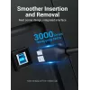 Vention USB 3.0 A-B laidas 3 m — USB 3.2 Gen 1 (5 Gbit/s), juodas, nikeliuotos jungtys