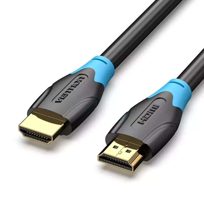HDMI kabelis Vention 5 m 2.0 18 Gbit/s Vyriškas-Vyriškas, PVC apvalkalas, Auksuoti kontaktai, Palaiko 4K@60Hz